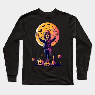 "Bloody Halloween Moon" design Long Sleeve T-Shirt